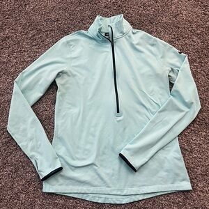 Light Blue Quarter-Zip Pullover
